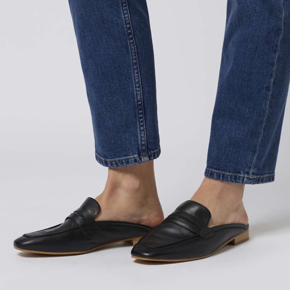 Topshop Shoes - TopShop Leather Mule Loafers